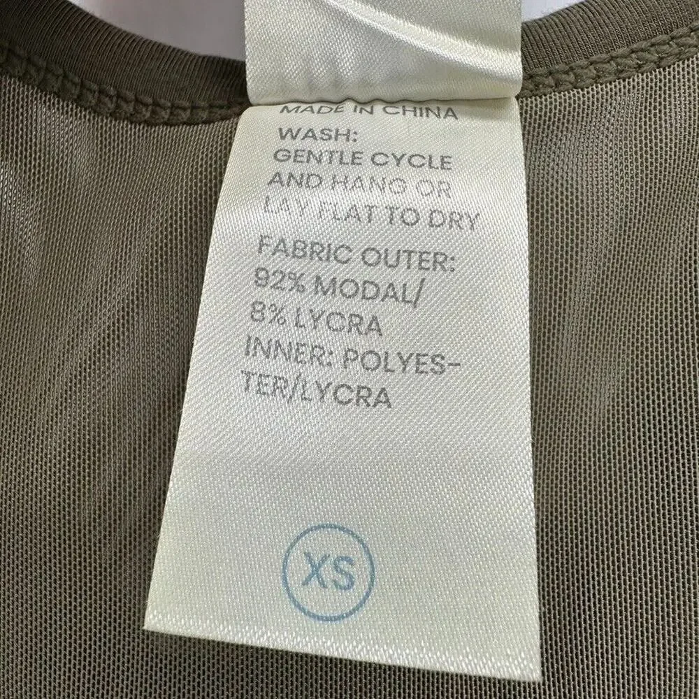 SHEBIRD The Tunic Dress Tank Womens‎ Size XS Green Mini A-line Active Athleisure
